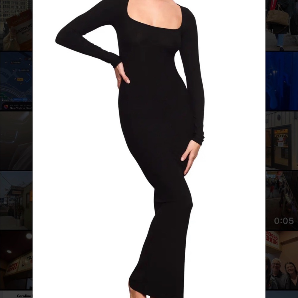 SKIMS Soft Lounge Long Sleeve Dress